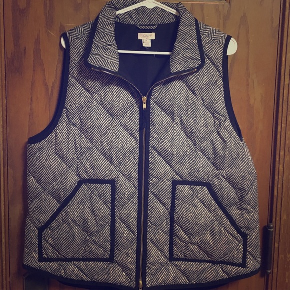 J. Crew Excursion Herringbone Vest