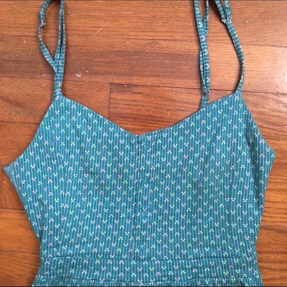O'Neill teal open back dress