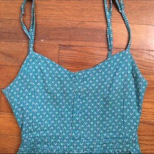 O'Neill teal open back dress