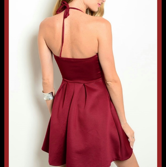 Charlotte Russe burgundy dress - Picture 2 of 6