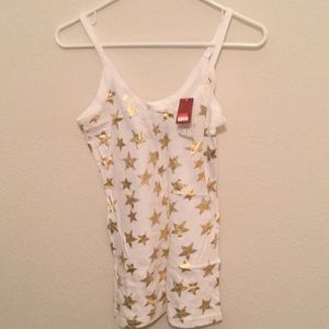 Brand new golden star tank top