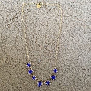 Cobalt blue gem necklace
