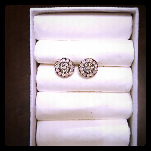 Apt. 9 Jewelry - NEW Stud Earrings - pink and diamond gemstones