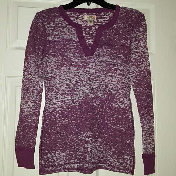 Long Sleeve Burnout T-shirt Size Med