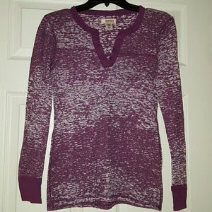 Long Sleeve Burnout T-shirt Size Med