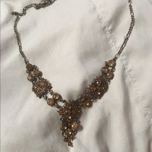 Very pretty Victorian Amber toned necklace.