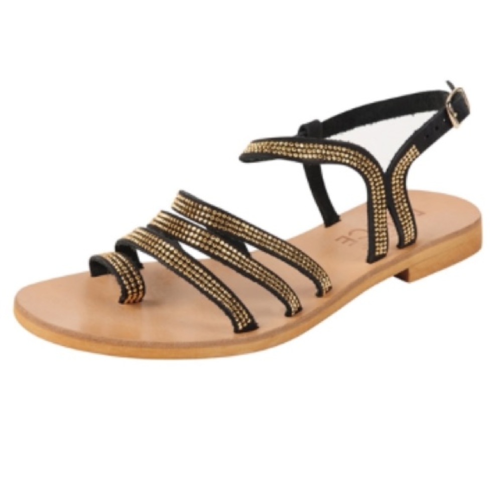L space by Cocobelle Black Sicily Sandal