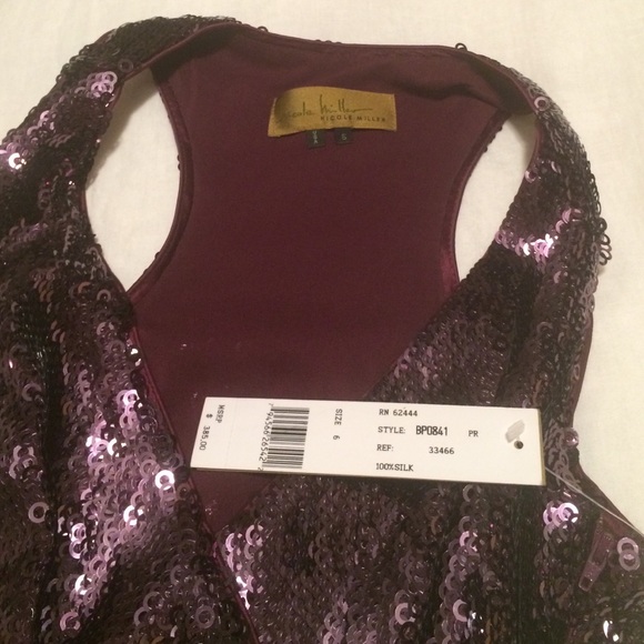 Elegant sparkle Nicole Miller cocktail dress. - Picture 2 of 4