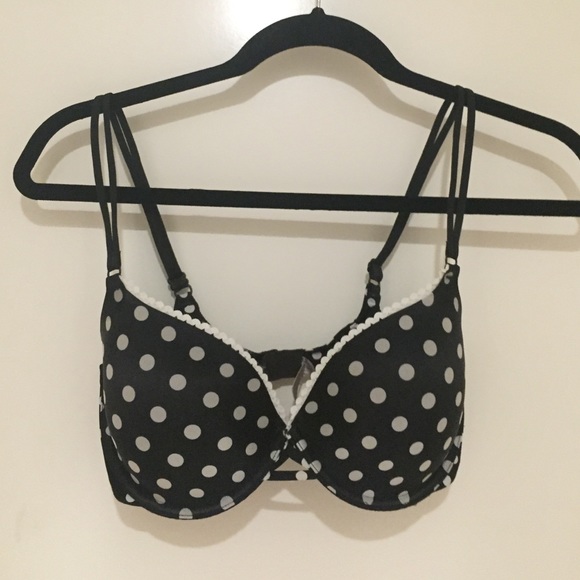 Victoria's Secret Demi polka dot lightly lined bra