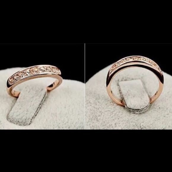 Jewelry - 2 piece bundle Gold Filled CZ Engagement Ring