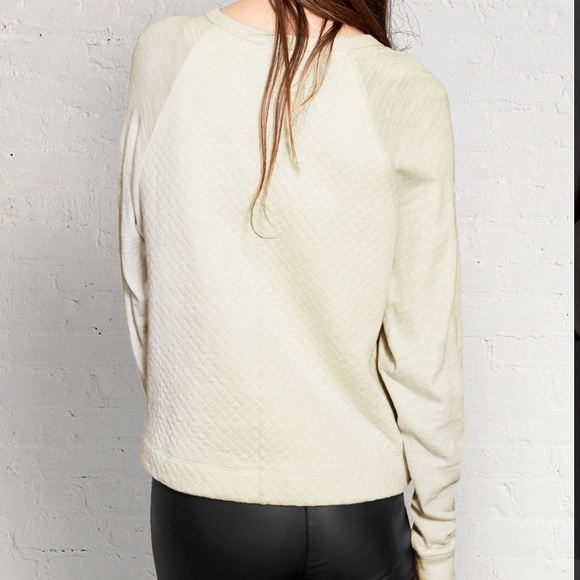 ⛔️SOLD⛔️Rag & Bone Rein Quilted Sweater in Almond - Picture 2 of 3