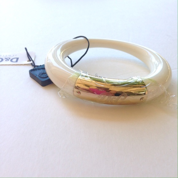 SOLD D&G White Bangle Bracelet | Dolce and Gabbana - Picture 3 of 4