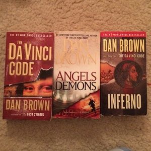 Three books by Dan Brown