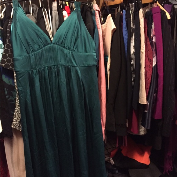 Long silky party dress