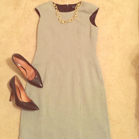 Tahari Houndstooth Dress