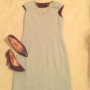 Tahari Houndstooth Dress