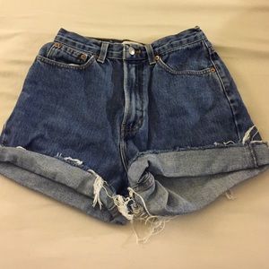 High jean shorts