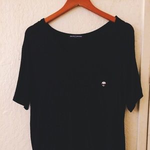 Brandy Melville scoop neck tee