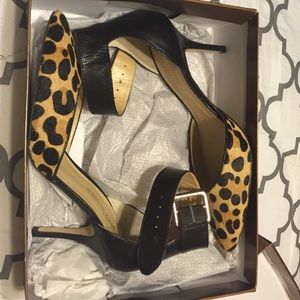 Audrey Brook- Cheetah print heels.