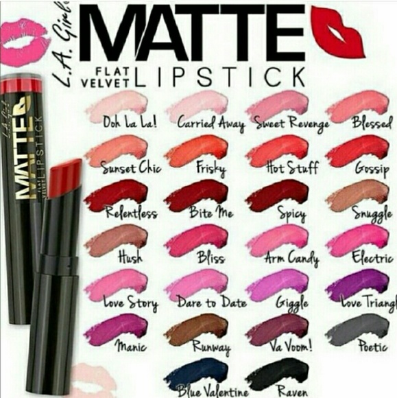 LA Girl Makeup Snuggle Flat Velvet Matte Lipstick Poshmark
