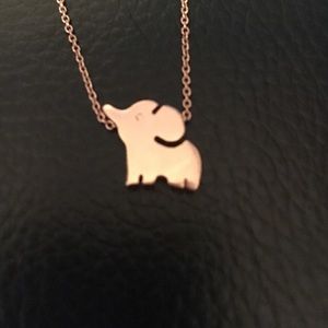 Rose Gold Elephant Necklace
