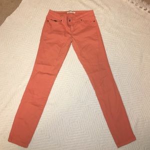 Orangish peach jeans
