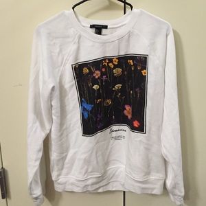 Graphic printed pullover sweatshirt