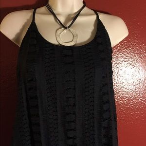 Flattering black short romper