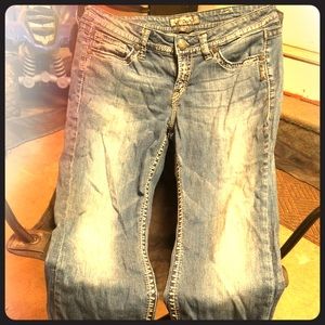 Ladies Silver Lola Jeans
