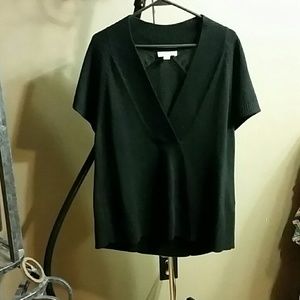 Black v neck sweater
