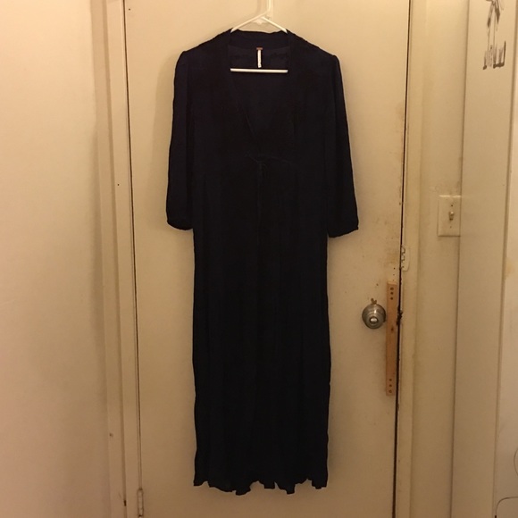 Navy blue Free People maxi