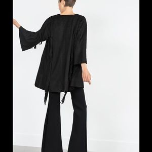 Make an offer! ZARA SUEDE STATEMENT FRINGE JACKET