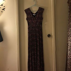 The Vanity Room geometric multi-color maxi dress