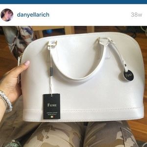 ❣SALE❣Fiore White Saffiano Leather from Italy