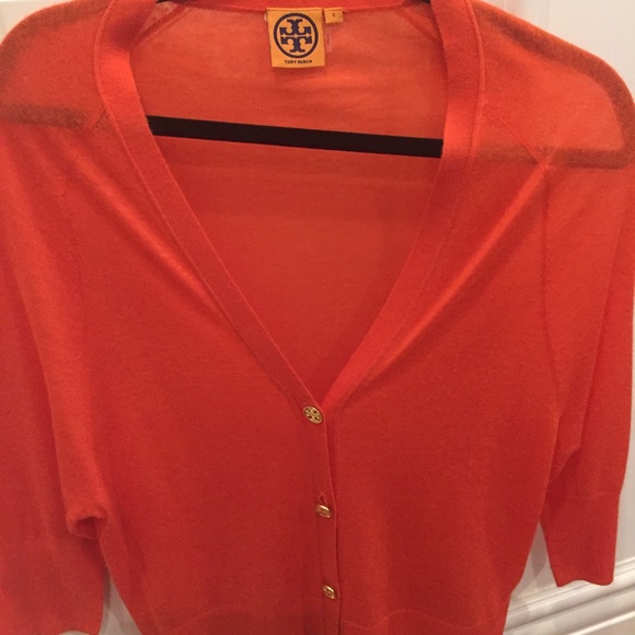 Tory Burch - orange sweater- used