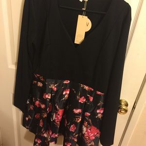 Floral V-Neck Dress