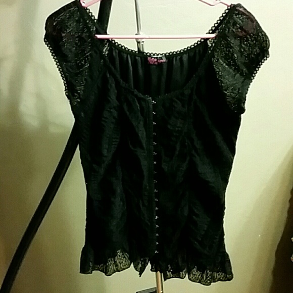 Fun sexy black lacy top