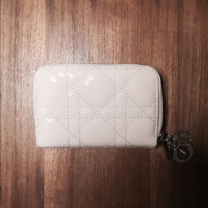 Authentic Dior Zipper Card Holder