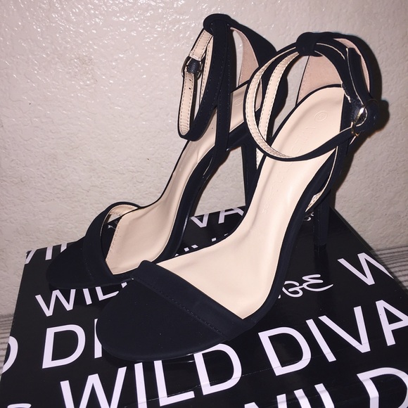 Black Ankle Strapped Heels