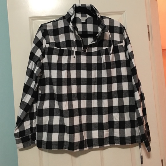 Christopher & Banks pull over flannel shirt