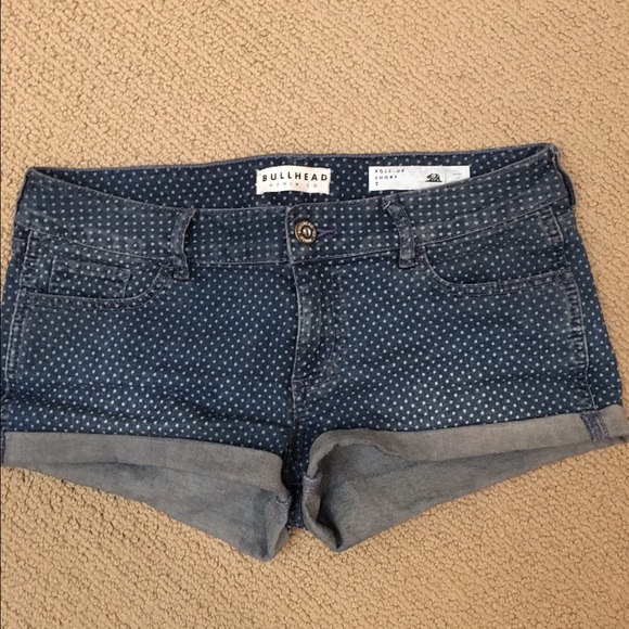 Polka dot Jean shorts