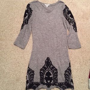 Gray and black Charming Charlie dress