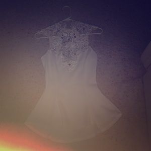 Formal top all white