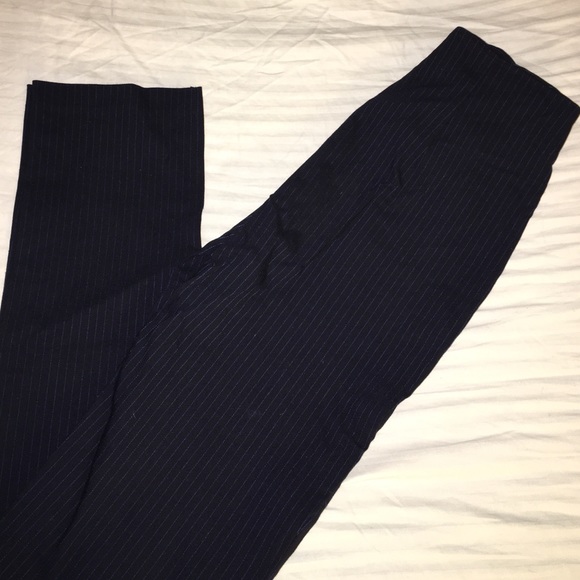 Parallel Stripes Blue Skinny Pant -size 2
