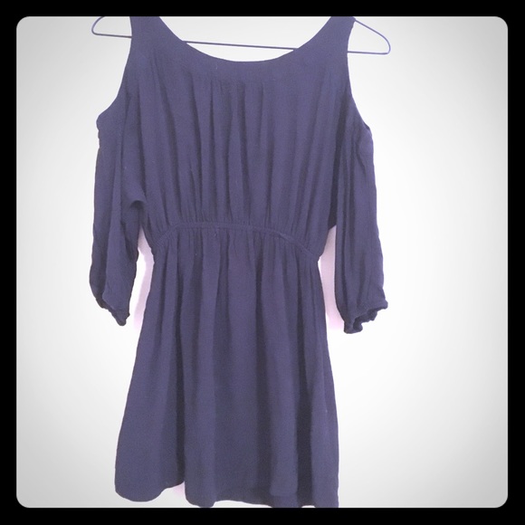 Navy Blue Dress, Shoulderless