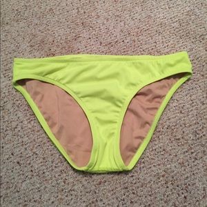 Neon Yellow JCrew swim bottoms