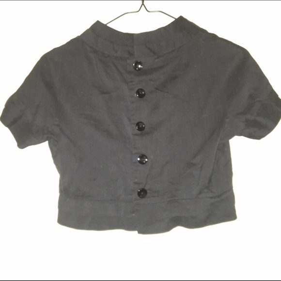 Vintage! Black Cropped Cardigan - Picture 1 of 2