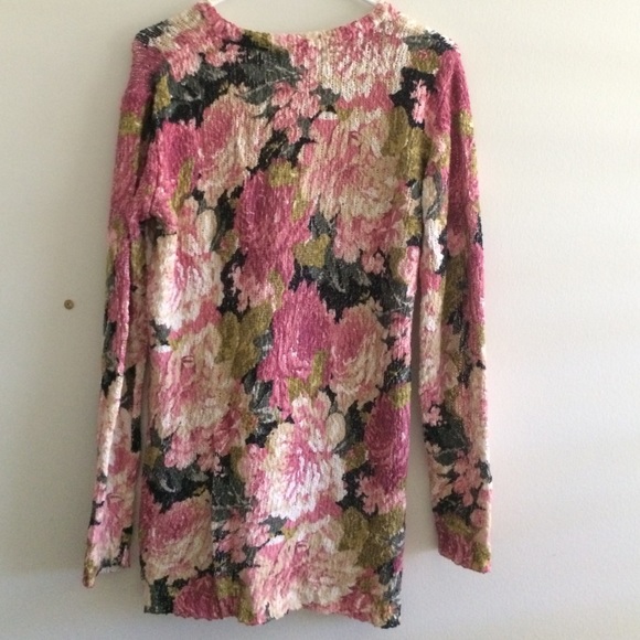 Flowered sweater tunic - Picture 2 of 2