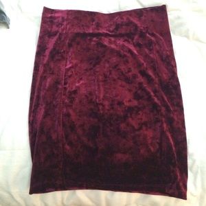 Velvet skirt