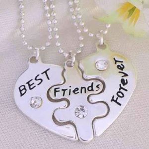 3 Pcs BFF Heart Necklace Pendent💕💕